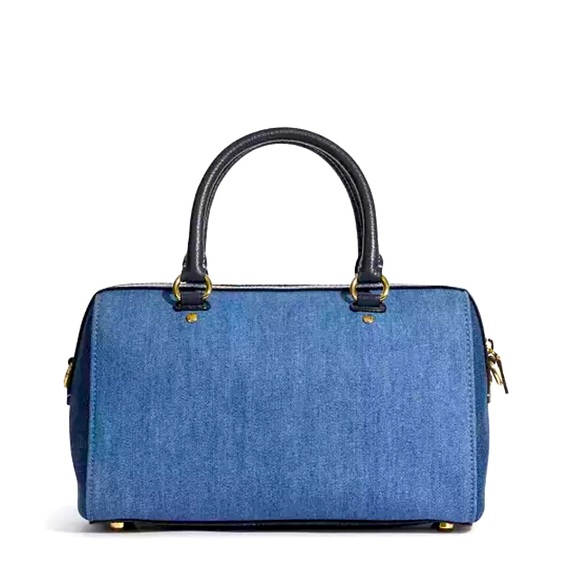 Coach Blue and Black Handbag - Picture 4 of 11